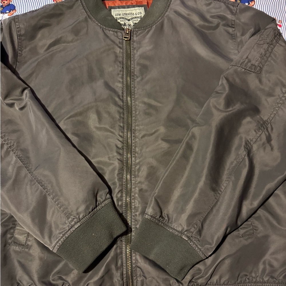Levi's Men's Charcoal Bomber Jacket